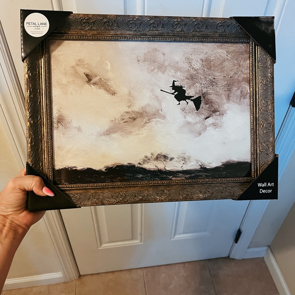 Petal Lane Viral Witch painting with frame